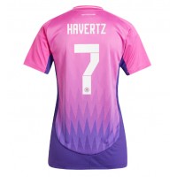 Camiseta Alemania Kai Havertz #7 Segunda Equipación Replica Eurocopa 2024 para mujer mangas cortas